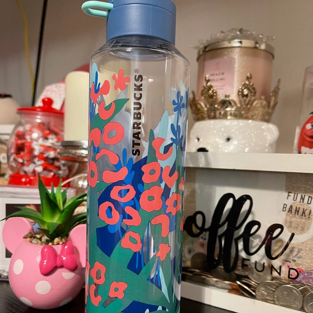 Starbucks Coral Reef Water Bottle - Picture 1 of 2